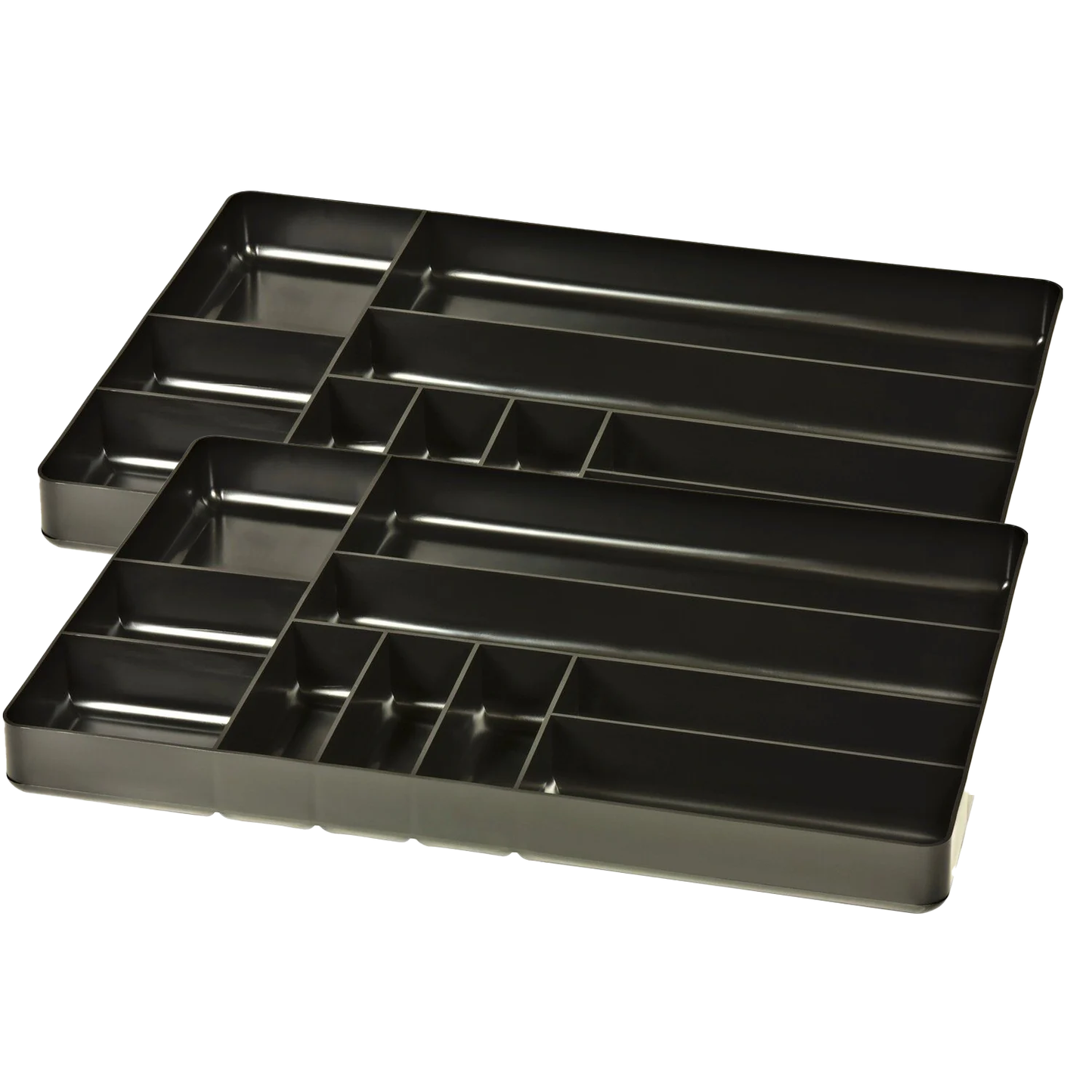 Ernst 5011 "The Tray Classic" 10-Compartment Tool Organizer BLACK (2-pack)