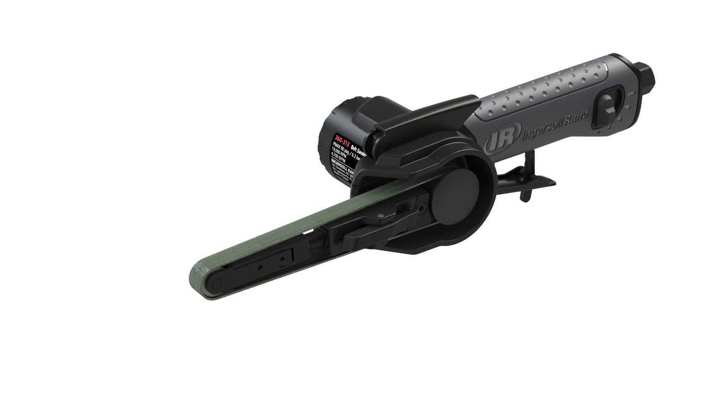 Ingersoll Rand 360-313 Air Belt Sander, 3/8"x13", 20,000 RPM, 4700 SFPM, 0.6 HP, Rear Exhaust