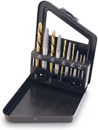 Titan 16013 10pc Reverse Drill & Screw Extractor Set