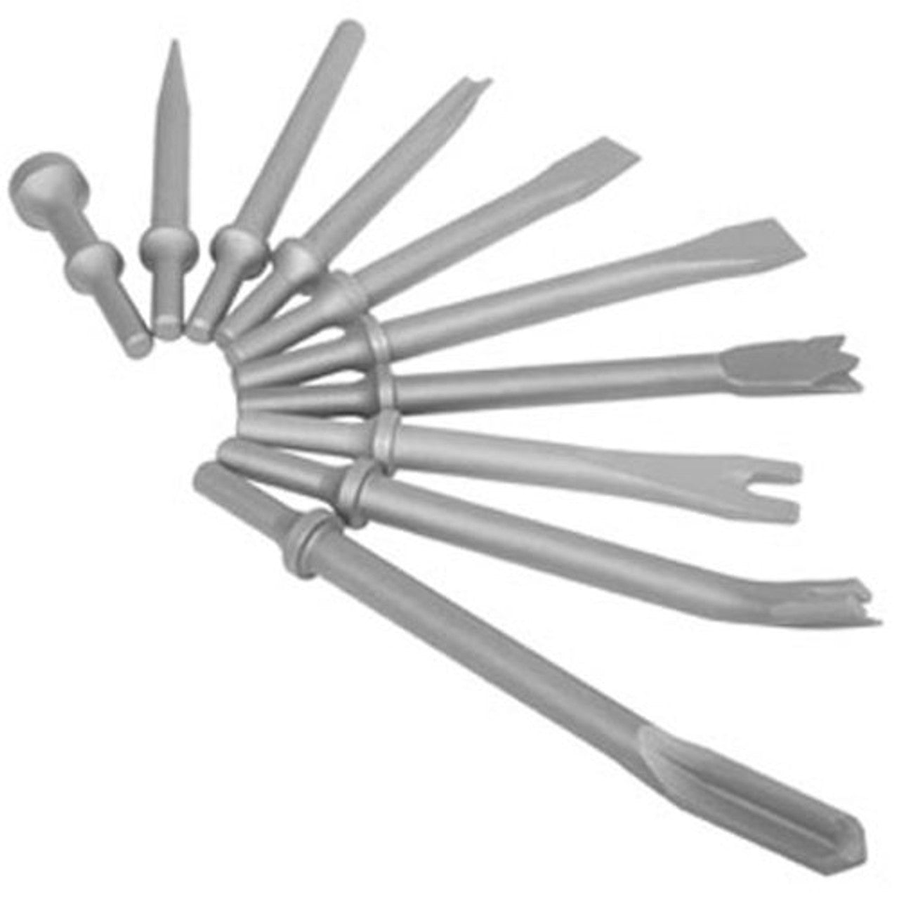 SUNEX ACS10 AIR CHISEL SET 10 PIECE SET
