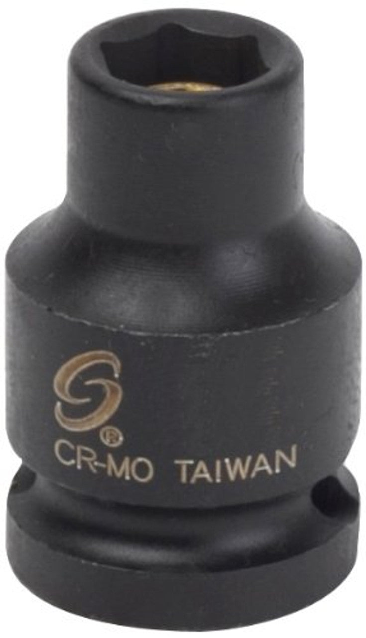 SUNEX 3/8-INCH DRIVE 1/4-INCH MAGNETIC IMPACT SOCKET (308MG)