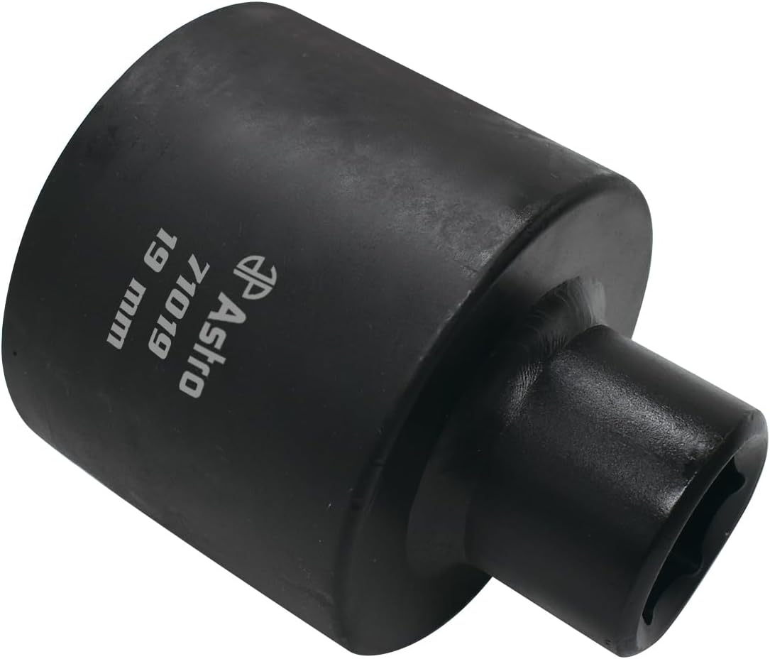Astro Tools 71019 19mm Drum Socket - Impact Torque Multiplying Harmonic Balancer Socket