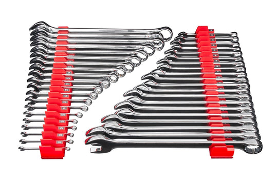 Ernst Manufacturing 5413M Modular Magnetic Wrench Rack Organizer, 40 Tool, Red