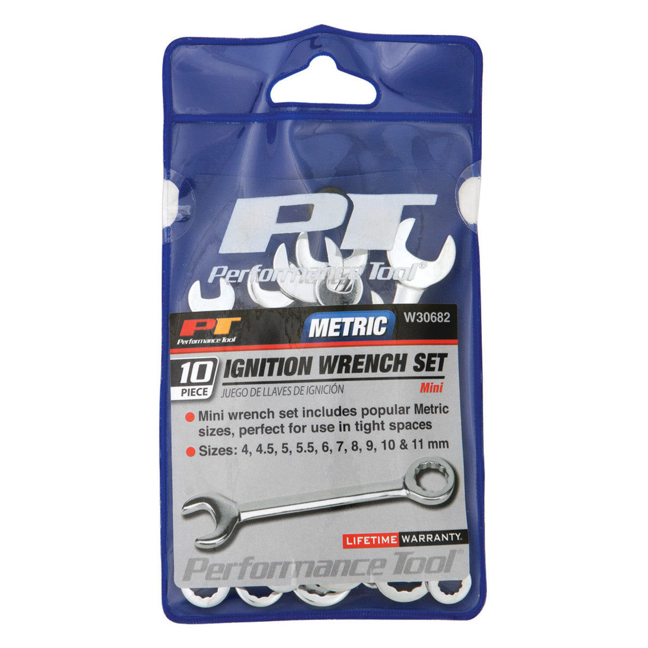 Performance Tool W30682 Metric Ignition Wrench 10 pc