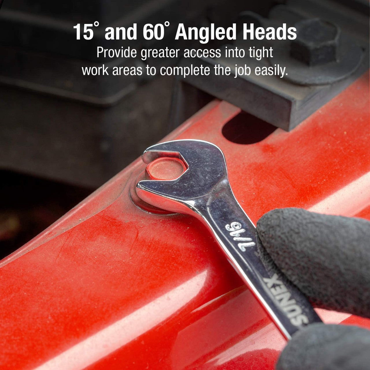 SUNEX 14-PIECE ANGLE HEAD SAE WRENCH SET (9914A)