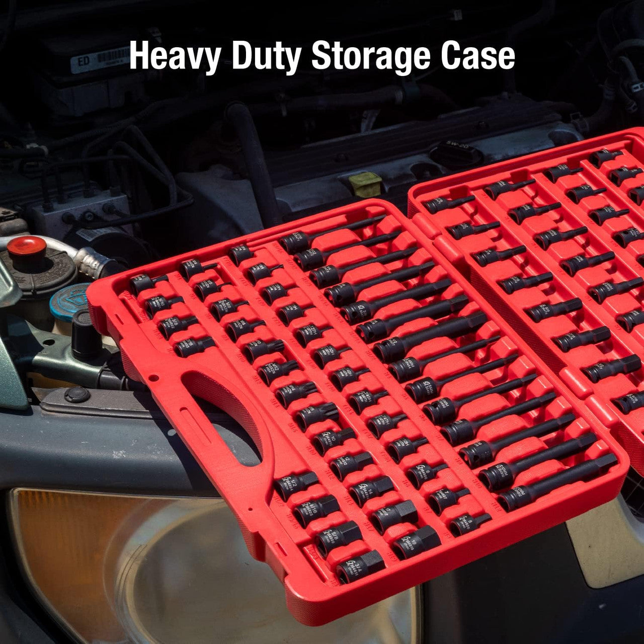 SUNEX 84 PIECE 3/8" DR. MASTER HEX BIT IMPACT SOCKET SET (3569)