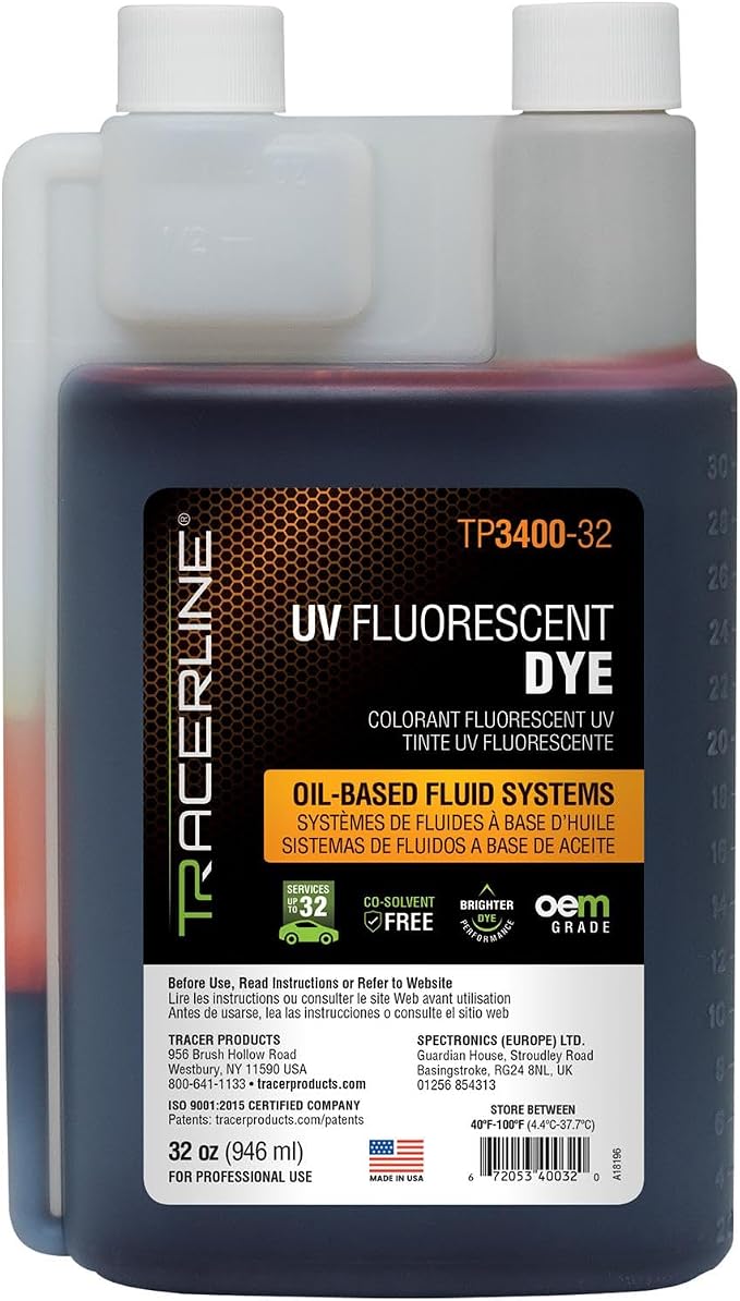 Tracerline TP3400-32 UV Fluorescent Dye 32 Oz. Bottle