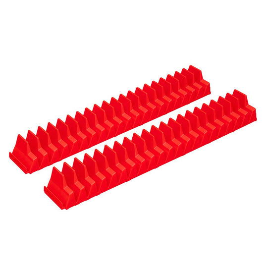 Ernst Manufacturing 5413M Modular Magnetic Wrench Rack Organizer, 40 Tool, Red