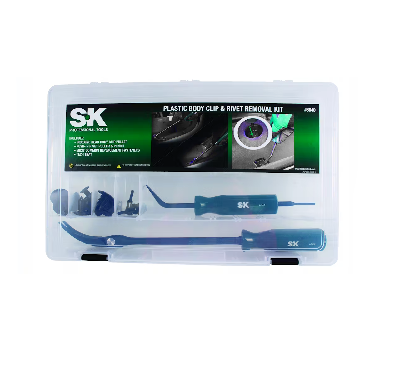SK Tools 6640 Body Clip and Rivet Removal Puller Set CBM Tools