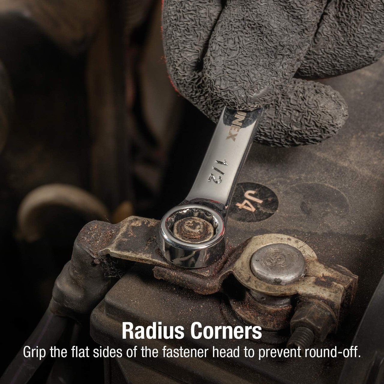 SUNEX 11 PC. FULLY POLISHED SAE STUBBY COMBINATION WRENCH SET (9930)