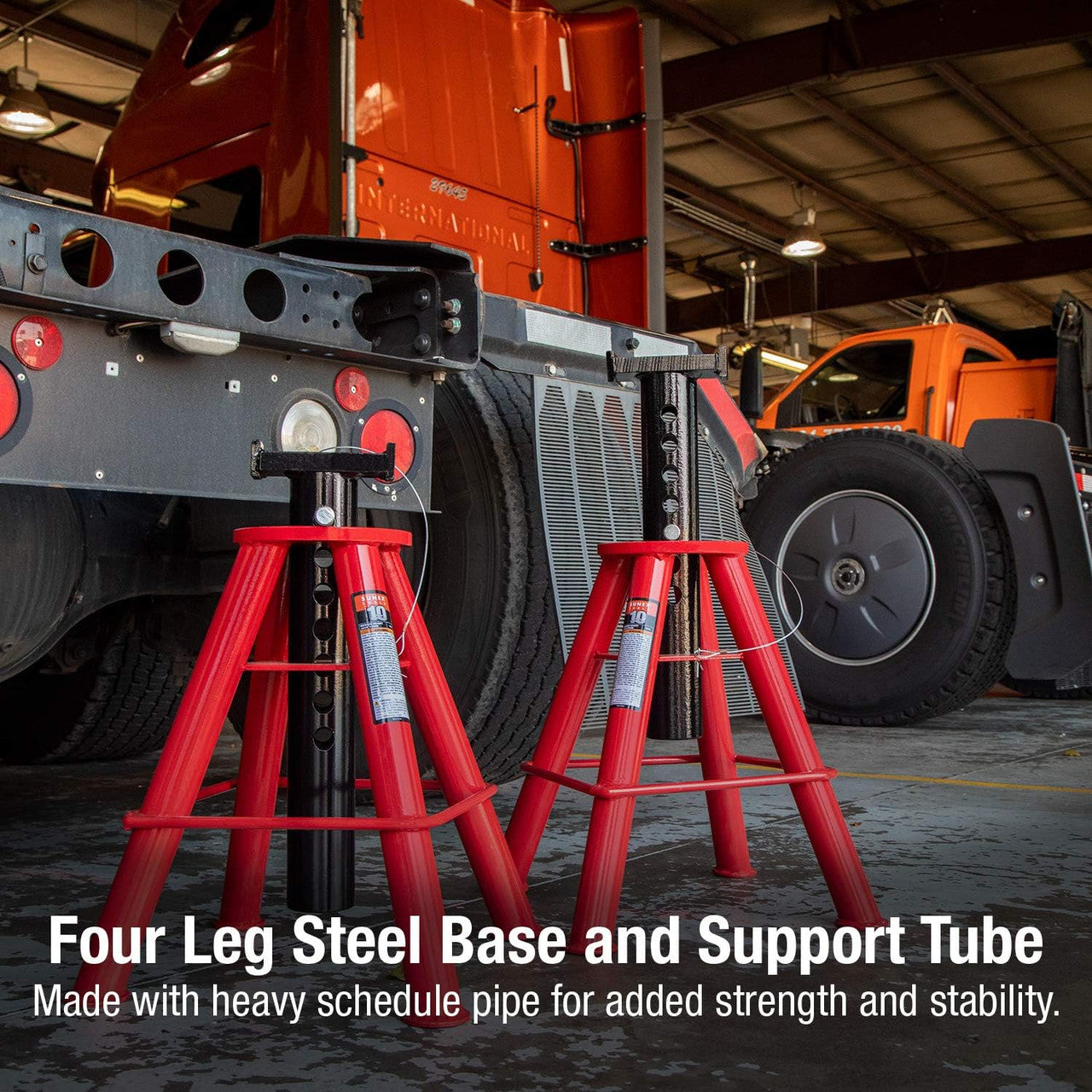 SUNEX 10 TON MEDIUM HEIGHT PIN TYPE JACK STANDS (1310)