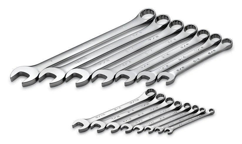 SK Hand Tools 86255 15pc 12pt SAE Combination Wrench Set