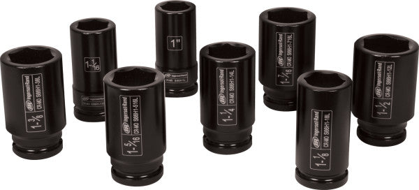 Ingersoll Rand SK6H8LN 3/4" Drive Deep SAE Impact Socket set (8 Piece)