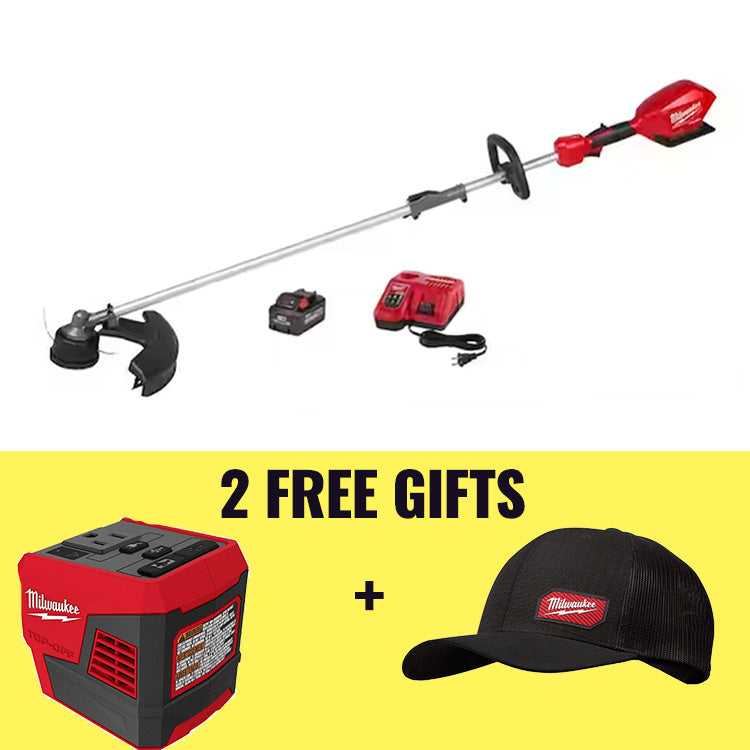 Load image into Gallery viewer, Milwaukee 2825-21ST M18 FUEL 18V Lithium-Ion Brushless Cordless String Trimmer QUIK-LOK + 8.0 Ah Battery
