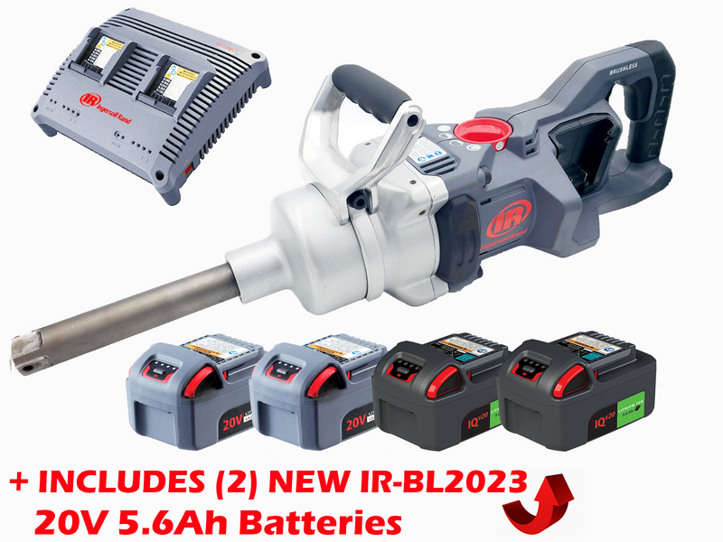Load image into Gallery viewer, Ingersoll Rand W9691K2E 20V High-torque 1&quot; Cordless Impact Wrench Kit, 6&quot; Ext Anvil
