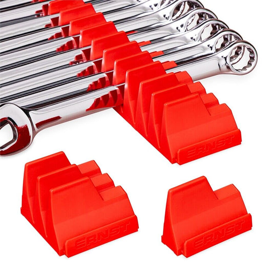 Ernst Manufacturing 5403M Modular Magnetic Wrench Rack Organizer, 20 Tool, Red