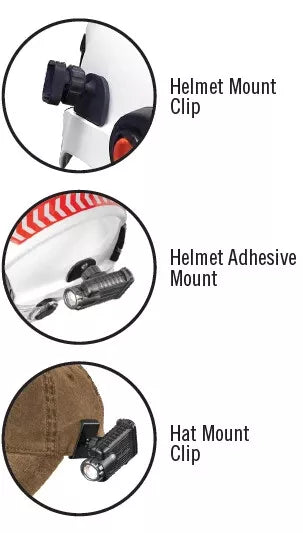 COAST SHL2R 30916 Helmet / Hat Mounted Magnetic Flashlight 500 Lumen