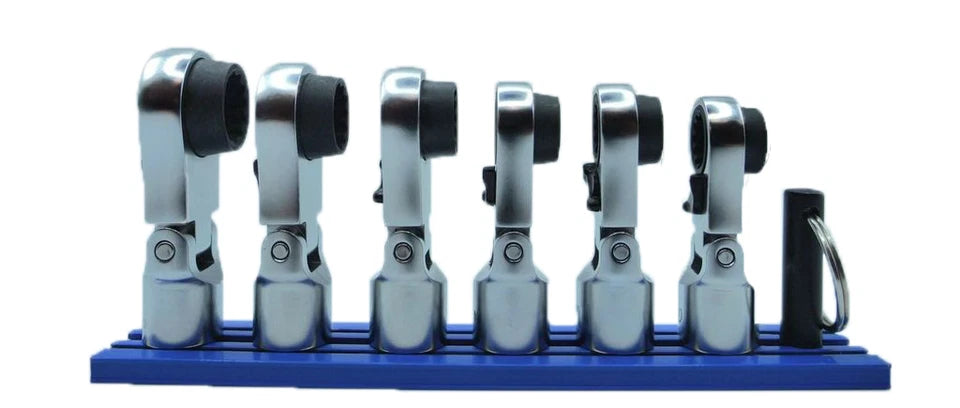 Vim Tools NORA150 3/8” Drive 6pc Nano Flex Offset Ratcheting Attachment