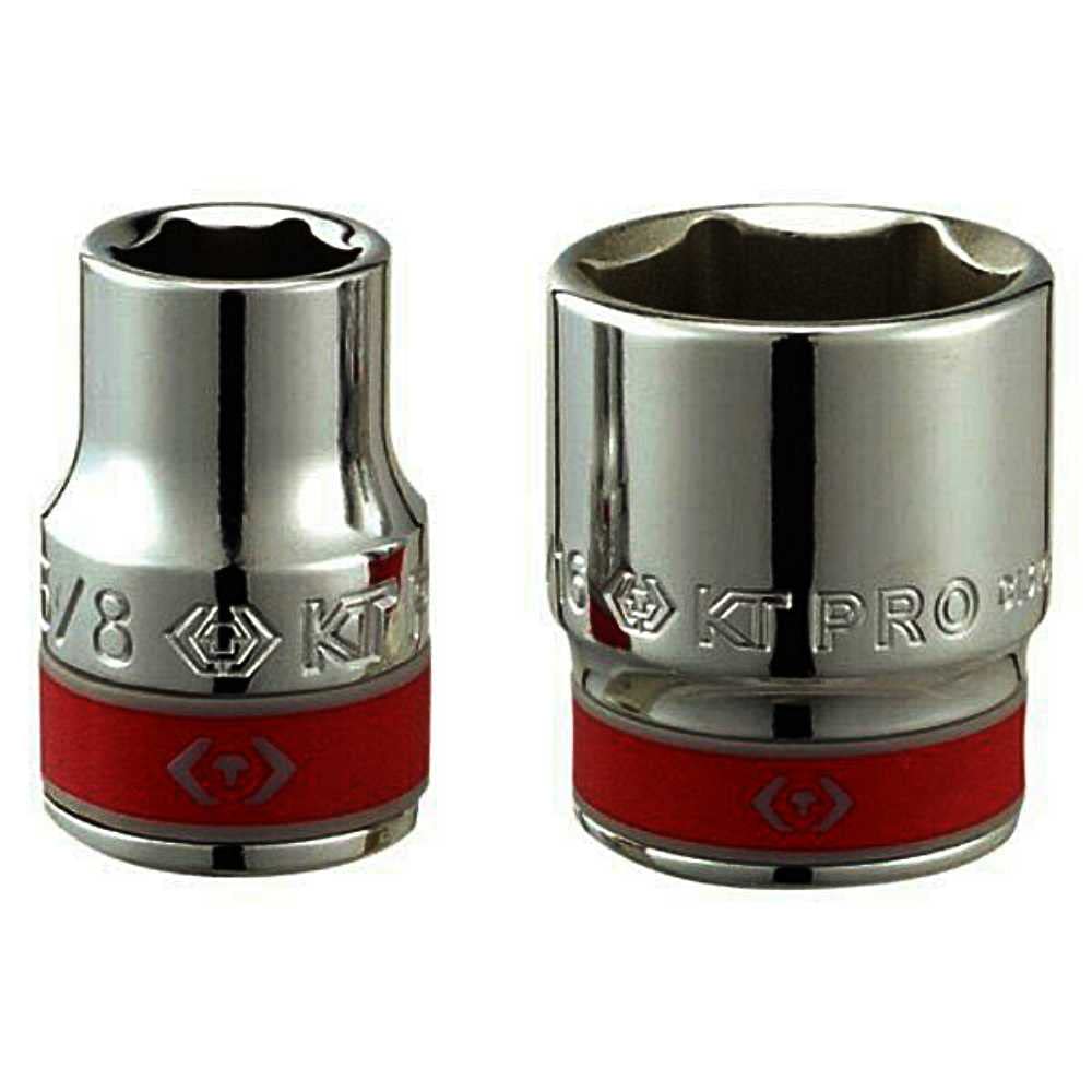 KT Pro C1310S20D 3/8" Dr. 5/8" 6pt SAE Standard Chrome Socket