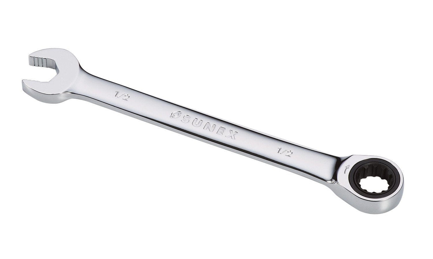 Sunex 992216 1/2" V-Groove Combination Ratcheting Wrench