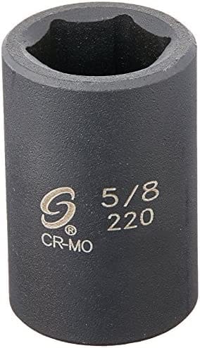 Sunex 220 1/2" Drive 6 Point 5/8" Impact Socket