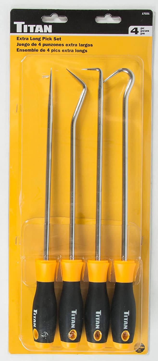 Titan 17221 4pc Extra Long 16 Inch Pick Set