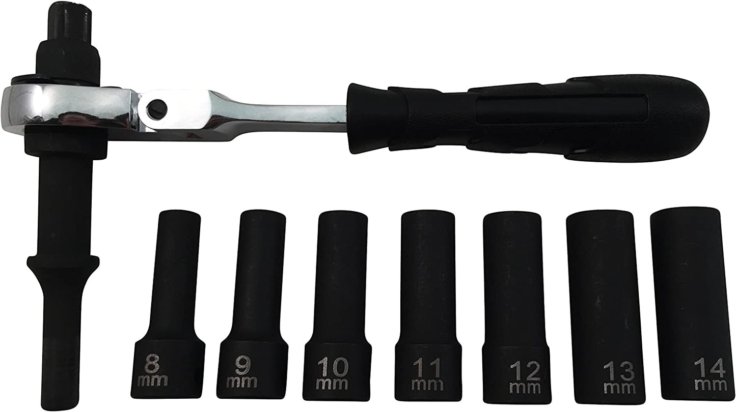 CTA Tools 1000 "Vibroshock" 8pc Impact Socket Rusty Nut / Bolt Removal Tool Kit
