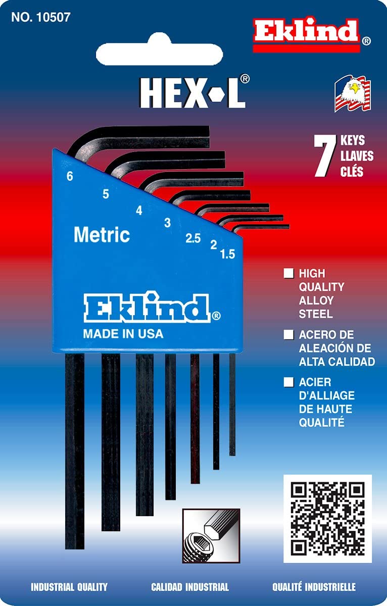 Eklind 10507 7pc Metric L-Key Set