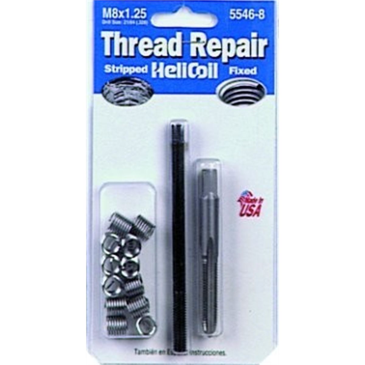 HeliCoil 5546 8 M8x1 25 Metric Coarse Thread Repair Kit CBM Tools helicoil-5546-8-m8x1-25-metric-coarse-thread-repair-kit-cbm-tools