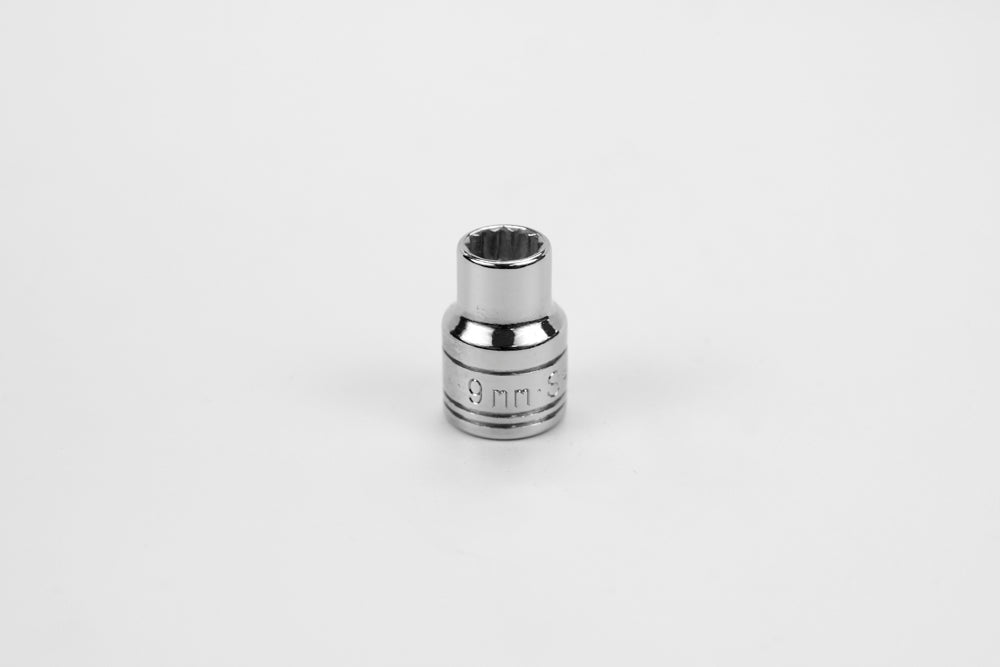 SK Hand Tools 2309 3/8" Dr. 9mm 12pt Standard Metric Chrome Socket