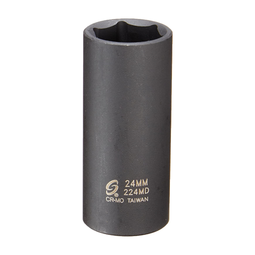 Sunex 224MD 1/2" Drive 6 Point 24mm Deep Impact Socket Taiwan