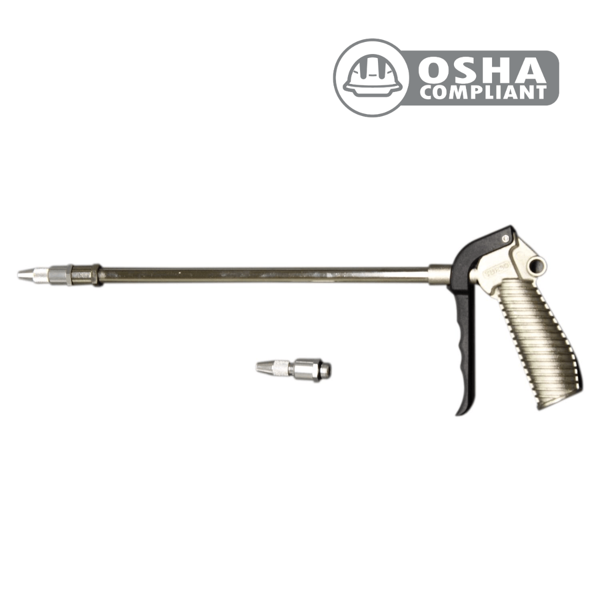 Milton Industries S-182 Turbo Blo Gun With Adjustable Nozzle And 10" Extension