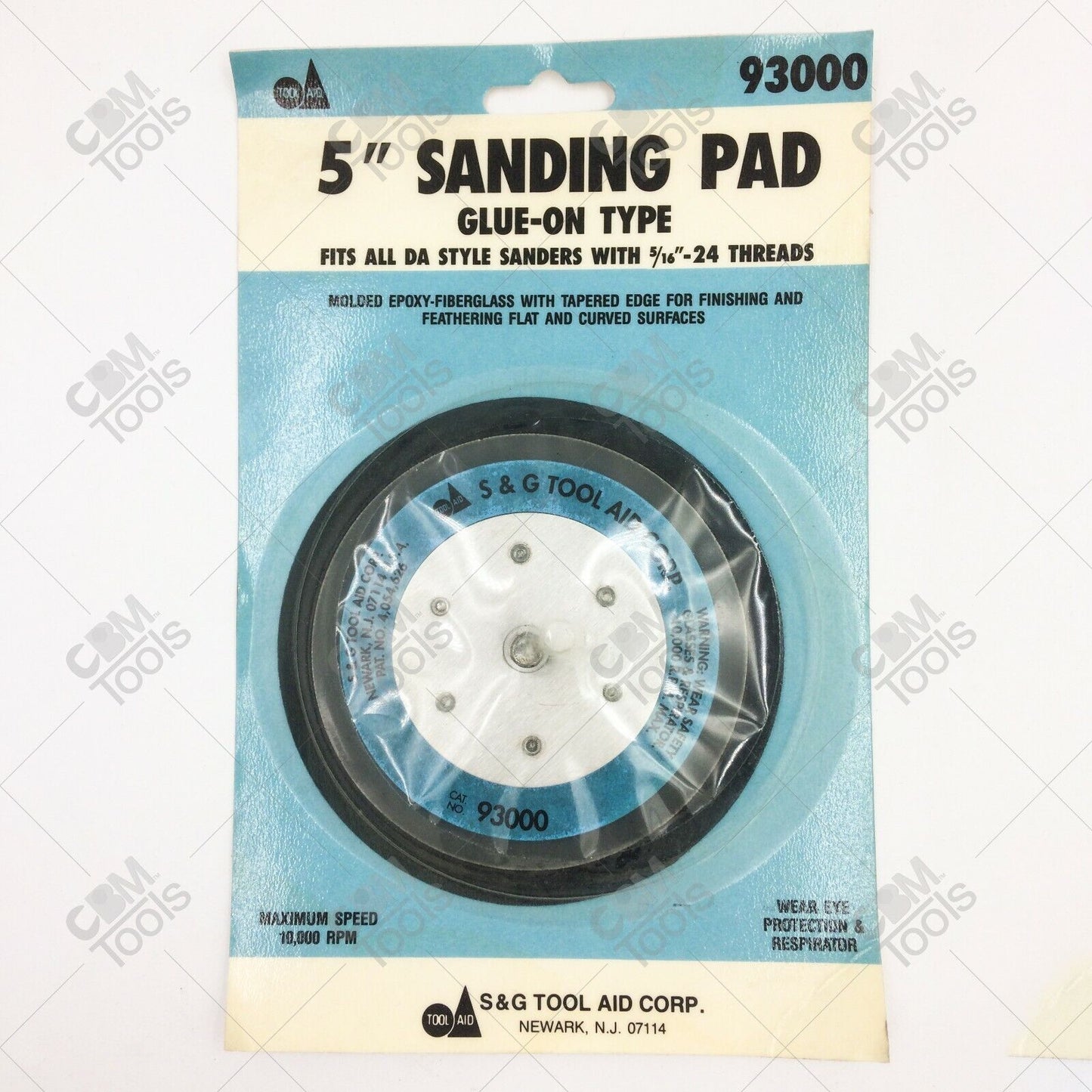 Tool Aid 93000 5" Sanding Pad Glue-On Type