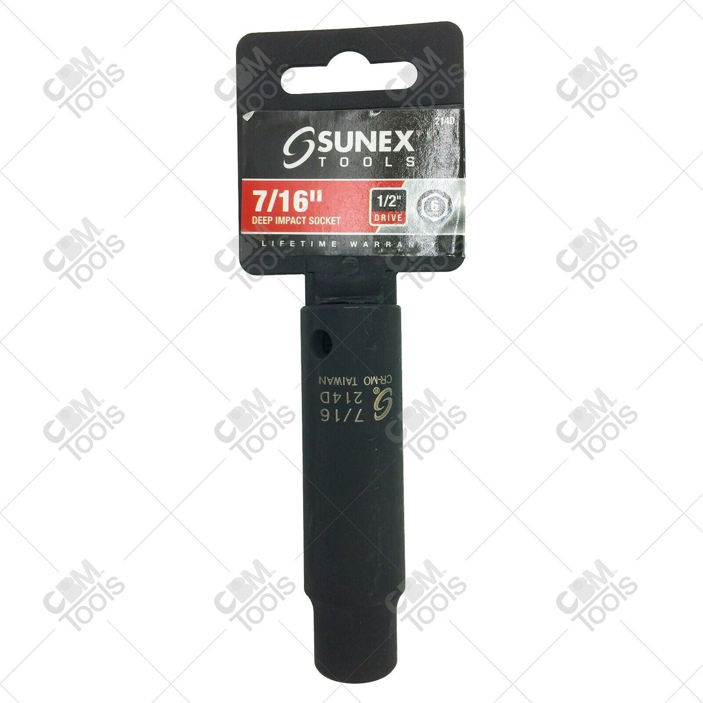 Sunex 214D 1/2" Drive Deep 7/16" Impact Socket