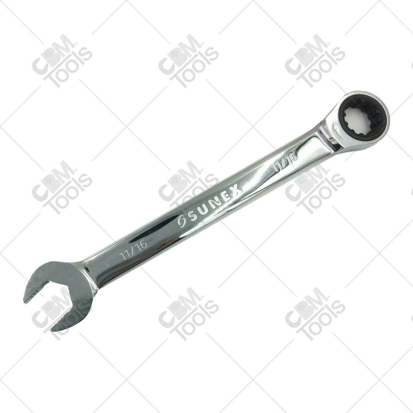 Sunex 992222 11/16" V-Groove Combination Ratcheting Wrench