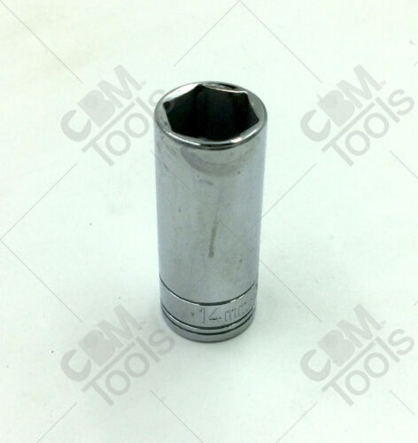 SK Hand Tools 8414 14mm 3/8" Drive 6pt Deep Chrome Socket