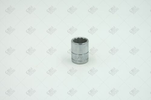 SK Hand Tools 45218 3/8" Dr. 9/16" 12pt Standard Fractional Chrome Socket