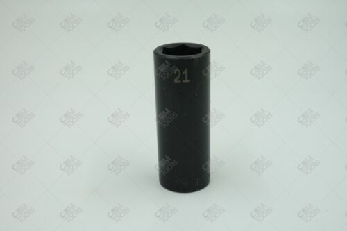 SK Hand Tools 34271 1/2" Dr. 21mm 6pt Deep Metric Impact Socket