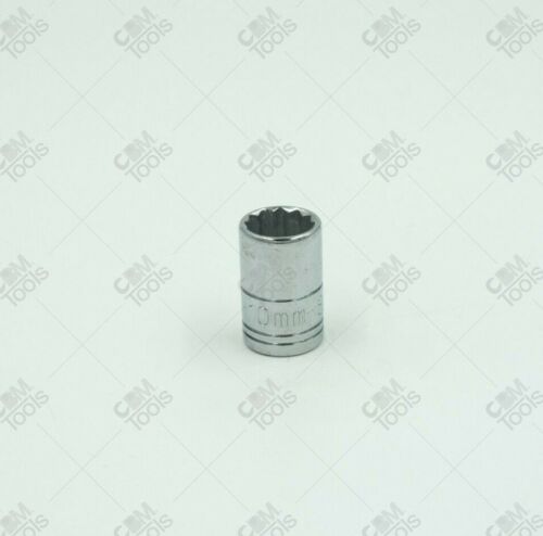 SK Hand Tools 43709 1/4" Dr. 10mm 12pt Standard Metric Chrome Socket