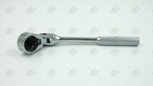 SK Hand Tools 40972 1/4" Dr. 6.3" Flex-Head Reversible 60 Tooth Ratchet