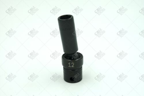 SK Hand Tools 33382 3/8" Dr. 12mm 6pt Deep Swivel Metric Impact Socket