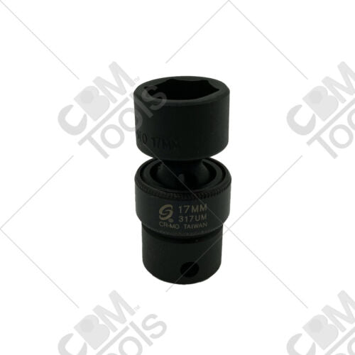Sunex 317UM 3/8" Drive 6 Point 17mm Universal Impact Socket