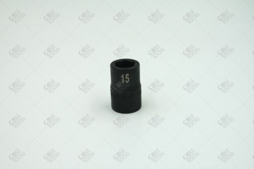 SK Hand Tools 34065 1/2" Dr. 15mm 6pt Standard Metric Impact Socket
