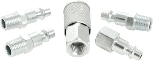 Performance Tool M604C 5pc Air Tool Hose Coupler Set 1/4" NPT Quick Disconnect