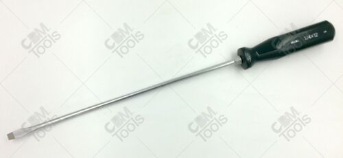 SK Hand Tools 85203 1/4" x 12" SureGrip Slotted Screwdriver