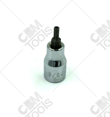 SK Hand Tools 44209 3/8" Dr 9/64" Tamper Proof Hex Chrome Bit Socket