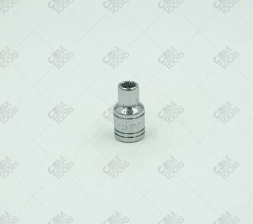 SK Hand Tools 43702 1/4" Dr. 5mm 12pt Standard Metric Chrome Socket