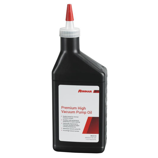 Robinair 13119-1 Premium High Vacuum Pump Oil, Pint bottle