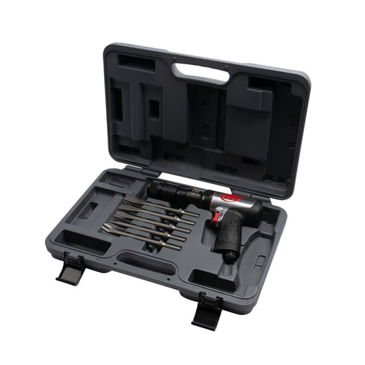 Ingersoll Rand 135MAXK Vibration Reduced Quick Change Air Hammer 5-Piece Chisel Set, 2600 BPM, 3" Stroke