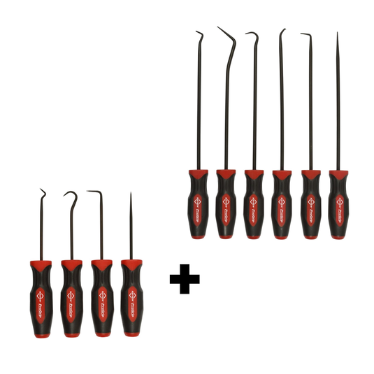 Mayhew 81425 ProGrip 6-Piece Long Pick Set + ProGrip 4-Piece Miniature Pick Set